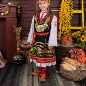 Детска шопска народна носия за момиче от три части