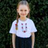Универсална детска тениска с бродирана автентична шевица